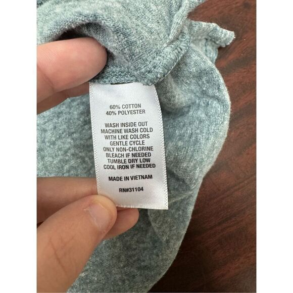 Ocean + Coast Clean Ocean Graphic Grey Tee Shirt Size Medium - Picture 5 of 6